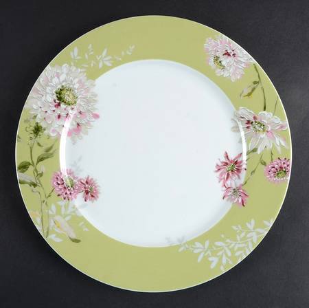 Silk Floral Pink Dinner Plate