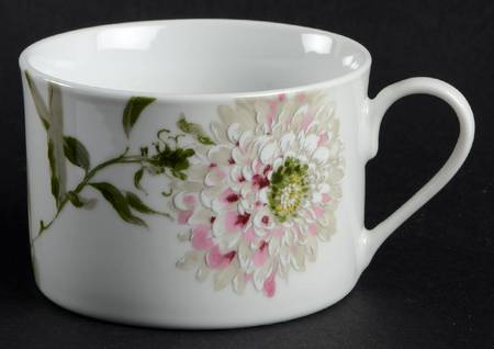 Silk Floral Pink Flat Cup