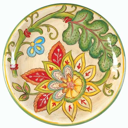 Vanilla Chintz Salad Plate