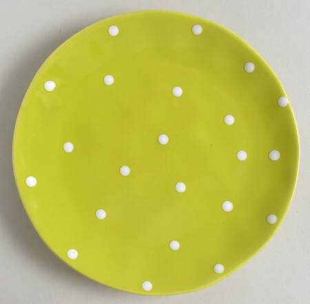 Sprinkle Lime Green Salad Plate