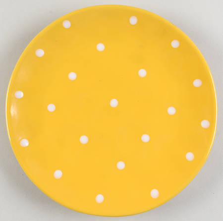 Sprinkle Yellow Salad Plate