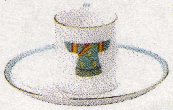Chinese Costume Espresso Cup and Saucer Set by Miyazaki Co., Ltd