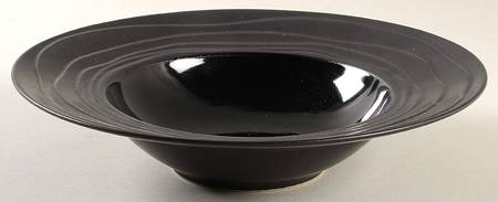 Escale Noir (Black) Rim Soup Bowl