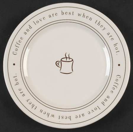 Coffee Talk Salad/Dessert Plate