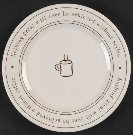 Coffee Talk Salad/Dessert Plate