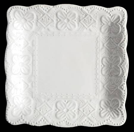 Blanc Elisabeth Square Salad Plate