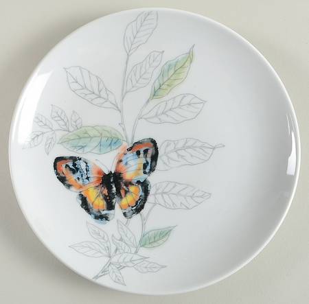 Garden Butterfly Coupe Salad Plate