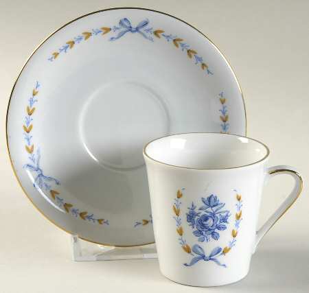 MIT341 Flat Demitasse Cup & Saucer Set