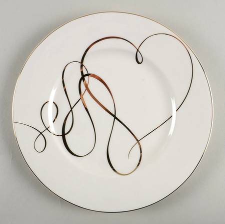 Love Story Gold (Round) Salad Plate