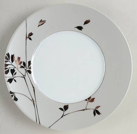 Chic Platine (Platinum) Salad/Dessert Plate by Medard de Noblat