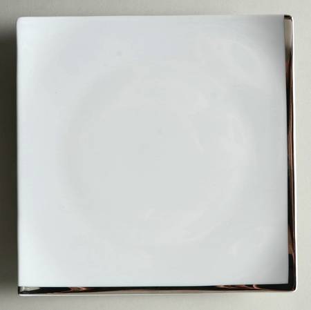 Oxygene Platinum Square Salad/Dessert Plate