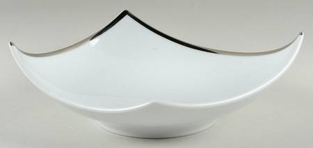 Oxygene Platinum 8" Individual Square Salad Bowl