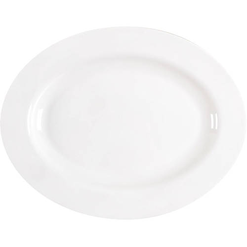 Lucerne White (Delray) 14" Oval Serving Platter