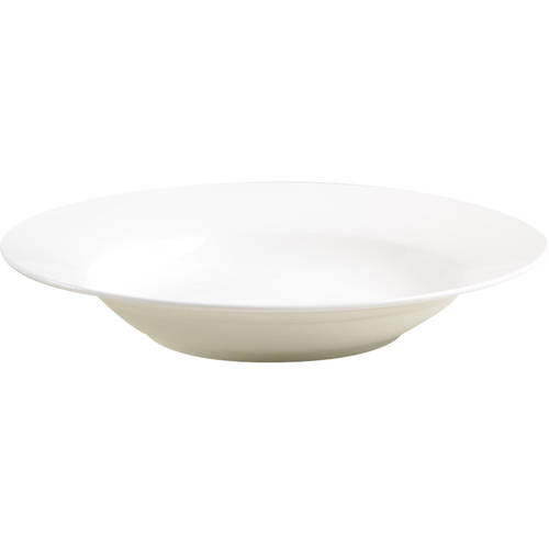 Lucerne White (Delray) Large Rim Soup Bowl