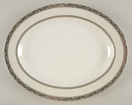 Italian Countryside Platinum 14" Oval Serving Platter