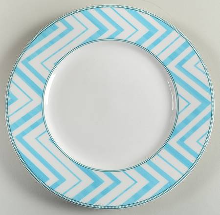 Cadence Teal Accent Salad Plate