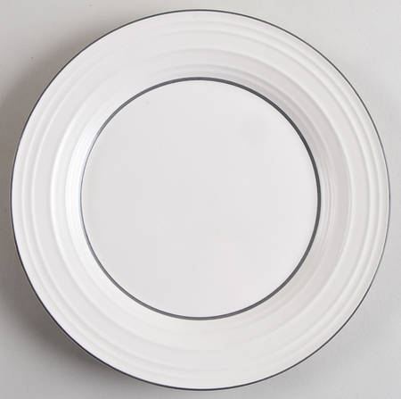 Swirl Graphite Banded Salad Plate