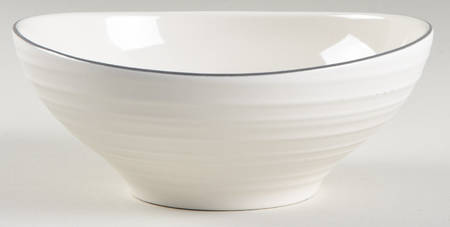 Swirl Graphite Banded Soup/Cereal Bowl