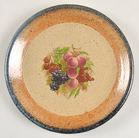 Northern Fruit Blue Luncheon Plate