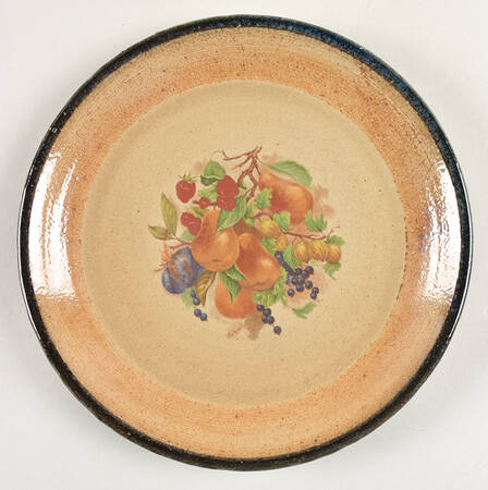 Northern Fruit Blue Luncheon Plate