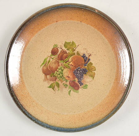 Northern Fruit Blue Luncheon Plate