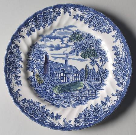 The Brook Blue and Green by Myott Staffordshire