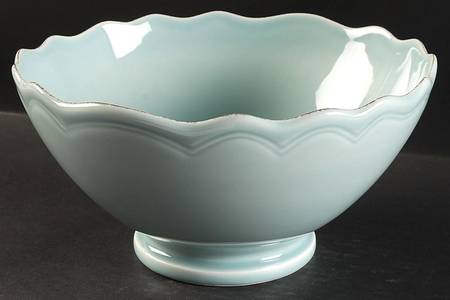 Catarina de Braganca Blue 9" Salad Serving Bowl