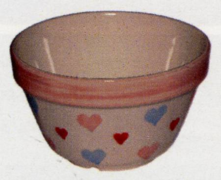 Romantic Hearts 6" Pudding Bowl