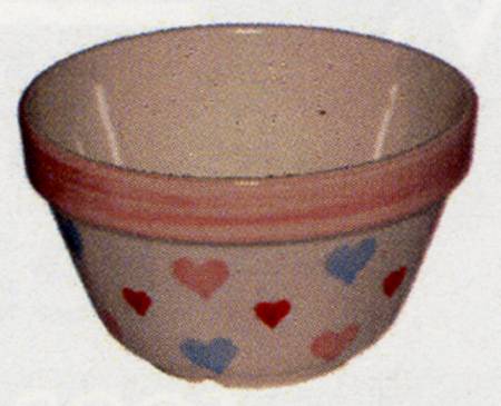 Romantic Hearts 4" Pudding Bowl
