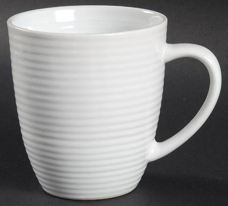 Concentric White Mug by Mikasa