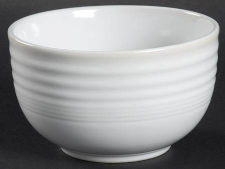 Concentric White Fruit/Dessert (Sauce) Bowl