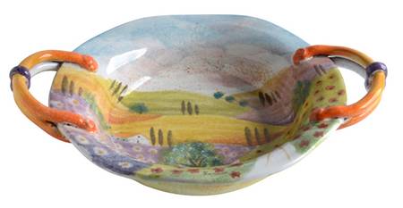 Nuovo Sogno 14" Oval Handled Bowl by Modigliani