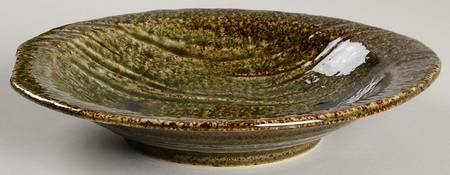 Wabisabi Green Large Rim Soup Bowl