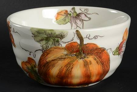 Pumpkin Sketch Soup/Cereal Bowl