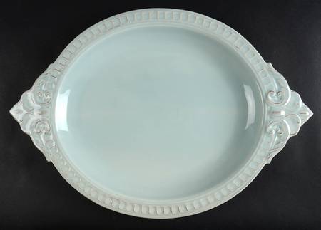 Venice Aqua 19" Oval Serving Platter