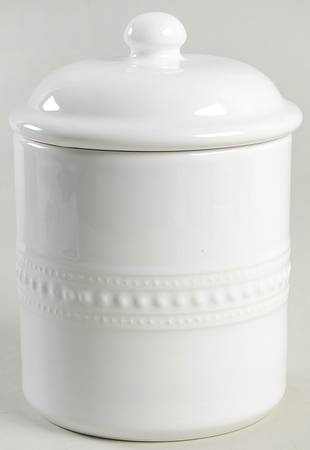 M2A20 White Small Canister & Lid