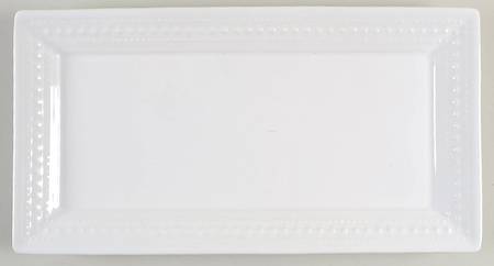 M2A20 White 15" Rectangular Serving Platter