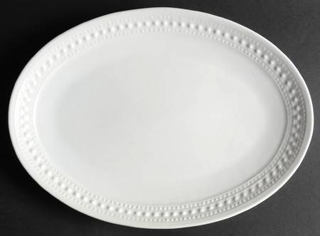 M2A20 White 13" Oval Serving Platter