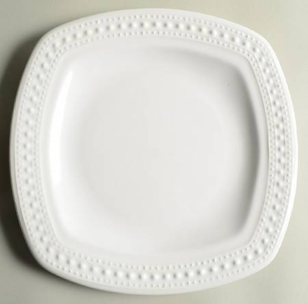 M2A20 White Square Dinner Plate