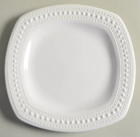 M2A20 White Square Salad Plate