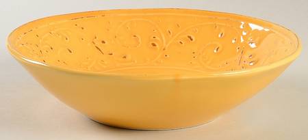 MLJ5 Gold 9" Individual Pasta Bowl