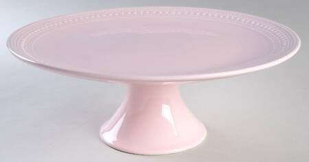M2A20 Pink 12" Diameter Pedestal Cake Stand