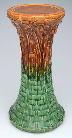 Basketweave Stand for Jardiniere by Nelson McCoy