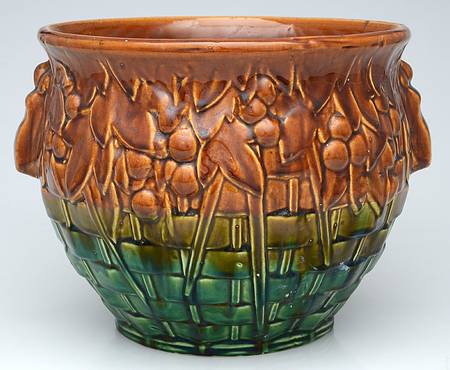 Basketweave Jardiniere Bowl by Nelson McCoy