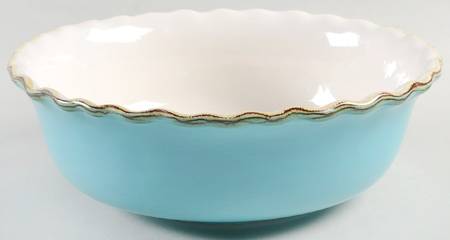 MLJ17 Turquoise 10" Large Salad Serving Bowl