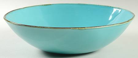 MLJ17 Turquoise 12" Large Salad Serving Bowl