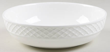 Trellis White Coupe Soup Bowl