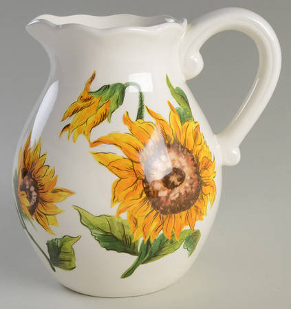 Bright Sunflower 84 Oz Pitcher