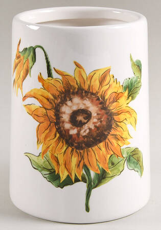 Bright Sunflower Medium Canister No Wood Lid