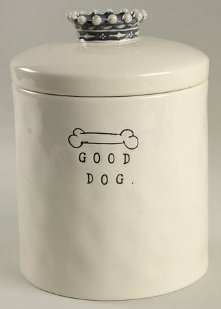 Rae Dunn Pet Products Large Dog Treats Canister & Lid